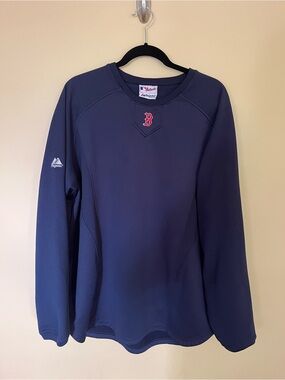 Boston Red 'B' Navy Pullover Sweatshirt